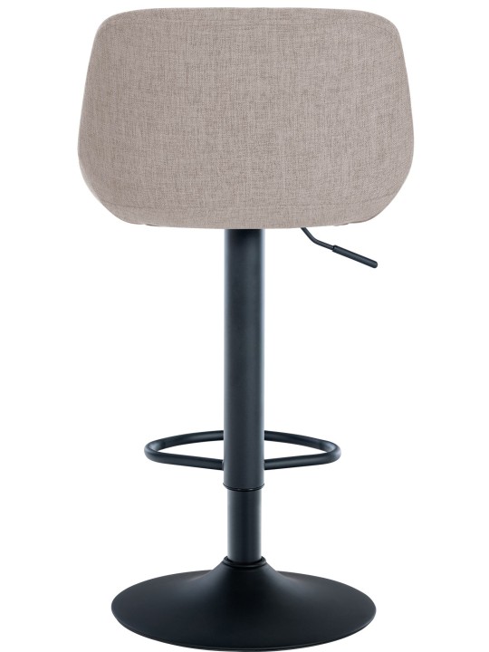 Juego de 2 taburetes de bar tela loft, taupe