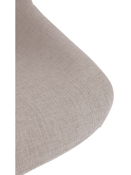Juego de 2 taburetes de bar tela loft, taupe