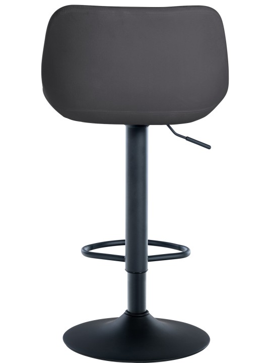 Juego de 2 taburetes de bar loft terciopelo, gris oscuro