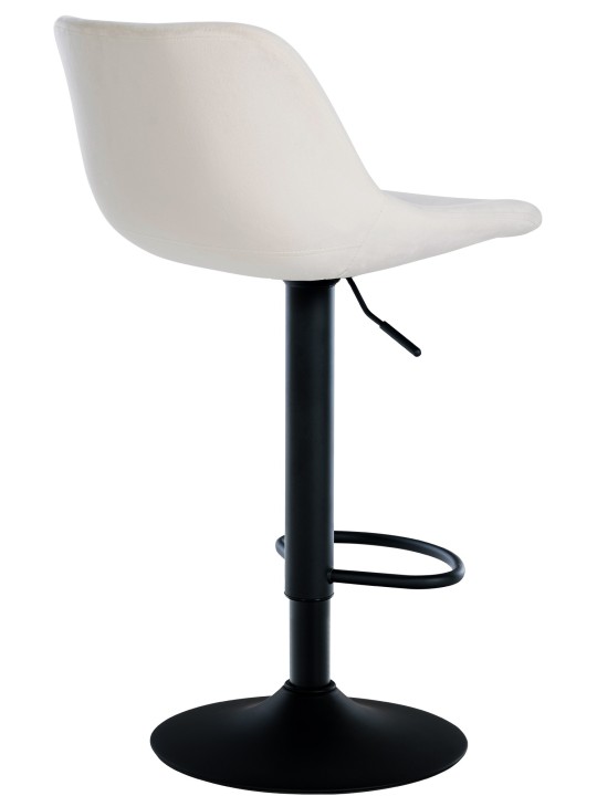 Juego de 2 taburetes de bar loft terciopelo, crema Juego de 2 taburetes de bar loft terciopelo, crema