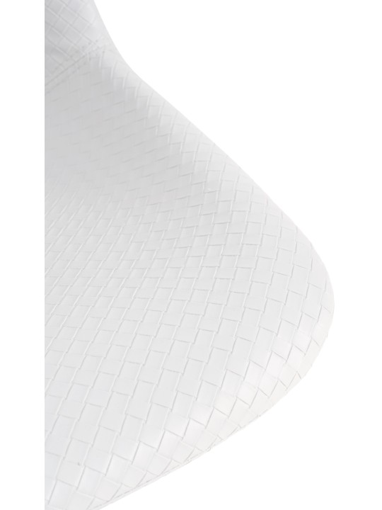 Juego de 2 taburetes de bar Loft de piel sintética, blanco Juego de 2 taburetes de bar Loft de piel sintética, blanco