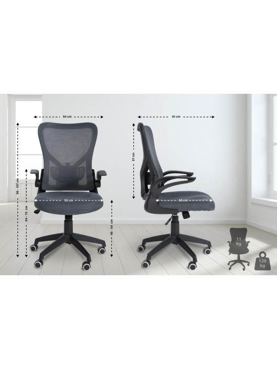 Silla de oficina Hudson, gris Silla de oficina Hudson, gris