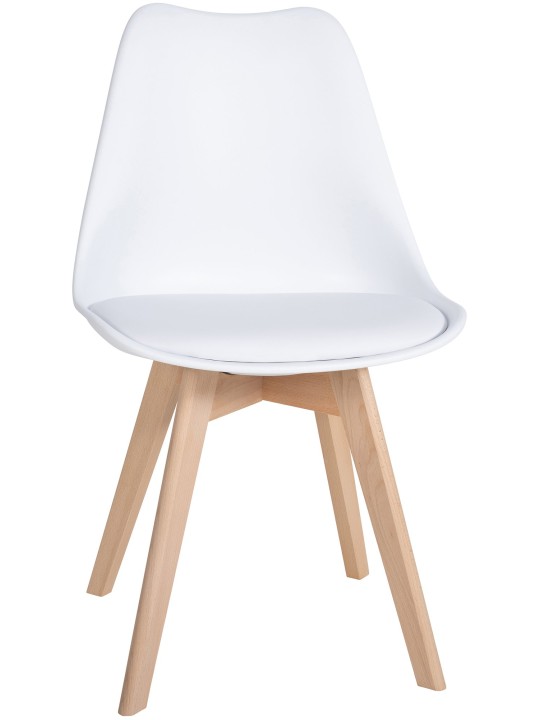 Juego de 6 sillas de comedor Ramsey, blanco