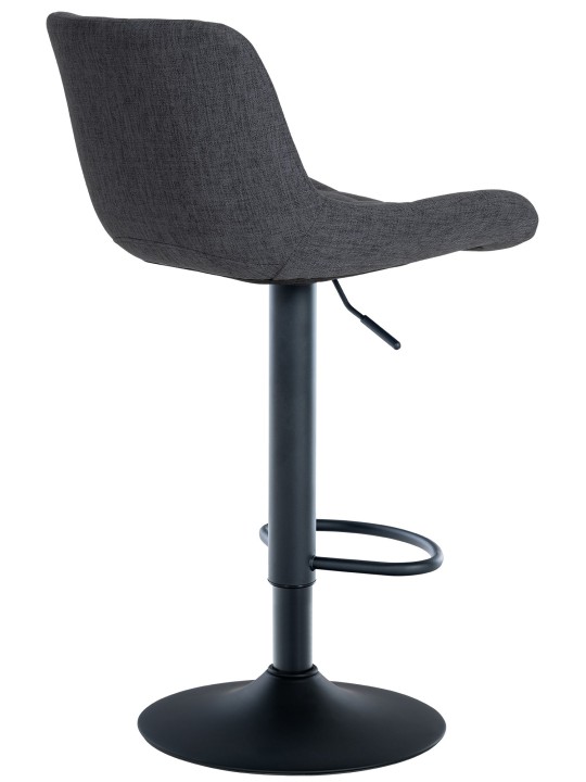 Taburete de bar Tover tela, negro