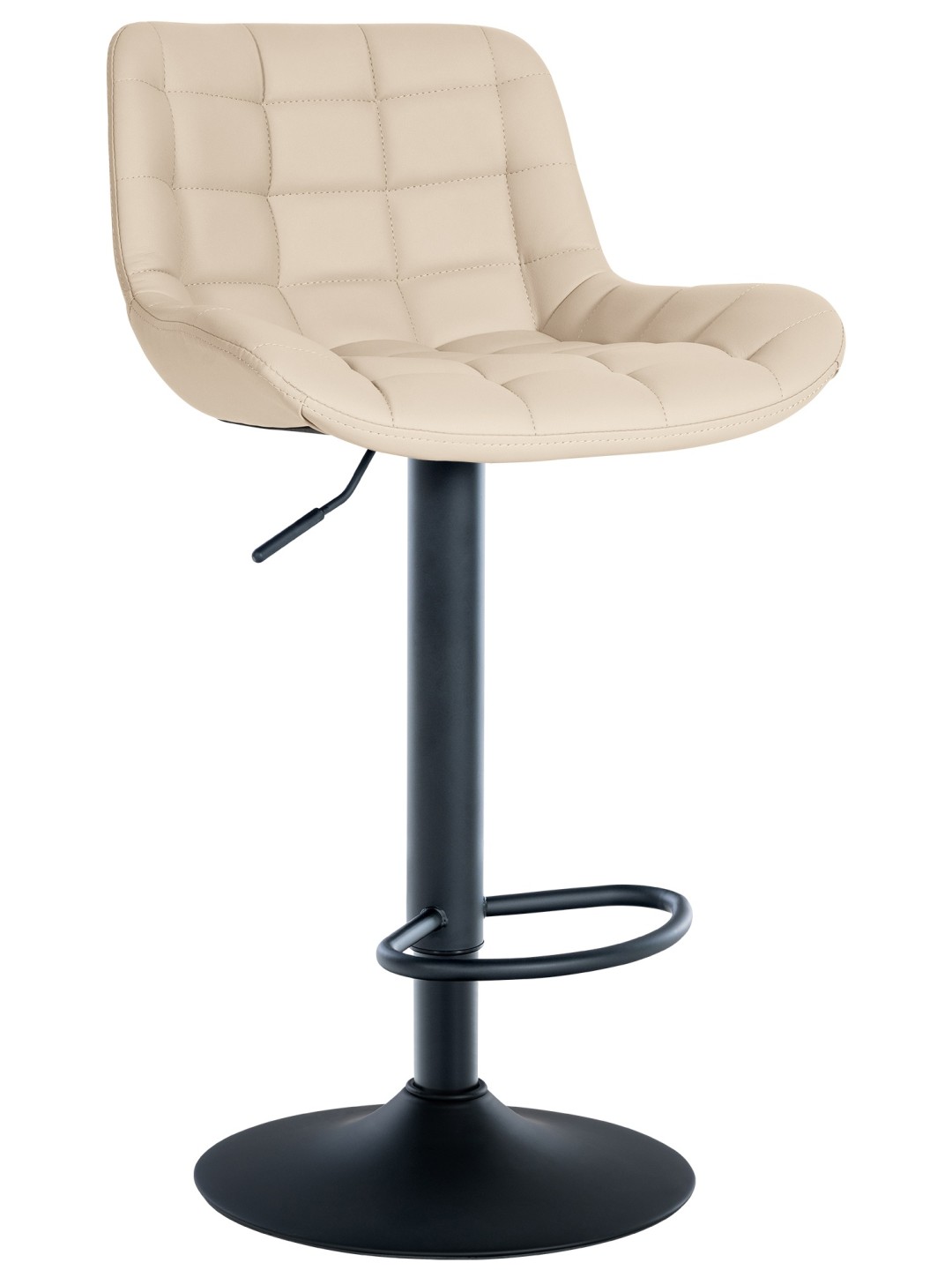 Taburete de bar Tover piel sintética, crema