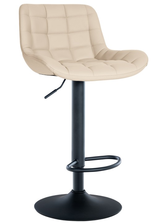 Taburete de bar Tover piel sintética, crema Taburete de bar Tover piel sintética, crema