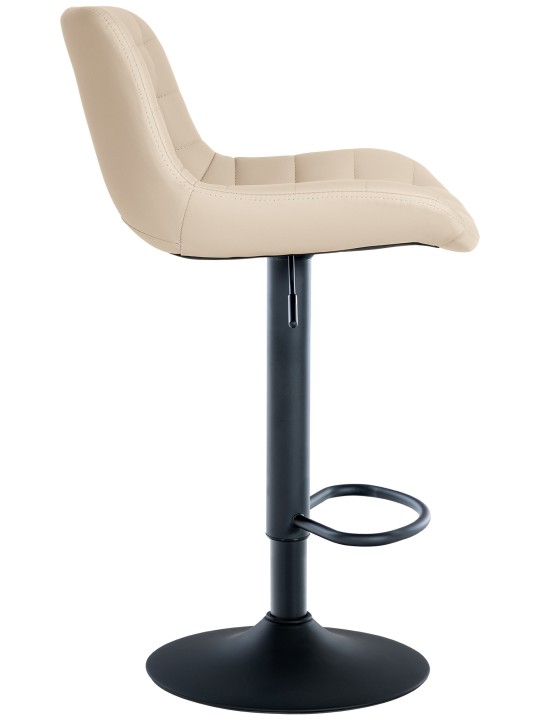 Taburete de bar Tover piel sintética, crema Taburete de bar Tover piel sintética, crema