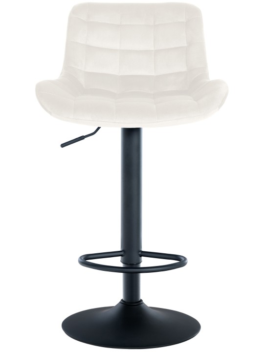 Taburete de bar Tover terciopelo, crema Taburete de bar Tover terciopelo, crema