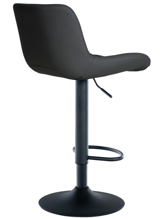 Juego de 2 taburetes de bar Tover de piel sintética, negro Juego de 2 taburetes de bar Tover de piel sintética, negro