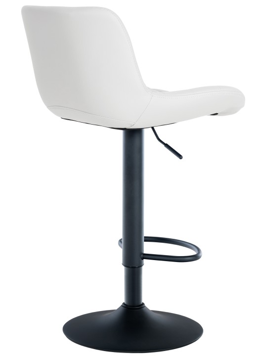 Juego de 2 taburetes de bar Tover de piel sintética, blanco Juego de 2 taburetes de bar Tover de piel sintética, blanco