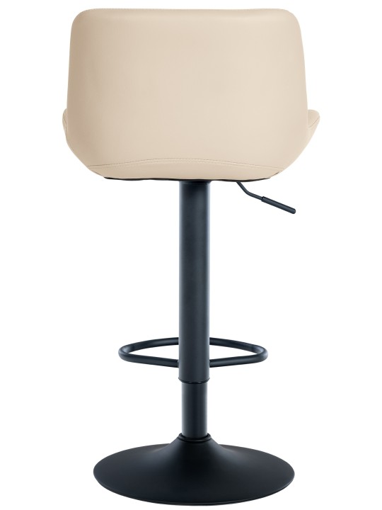Juego de 2 taburetes de bar Tover de piel sintética, crema Juego de 2 taburetes de bar Tover de piel sintética, crema