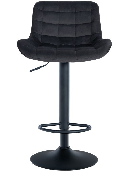 Juego de 2 taburetes de bar Tover terciopelo, negro