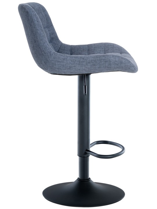 Juego de 2 taburetes de bar tela Tover, azul