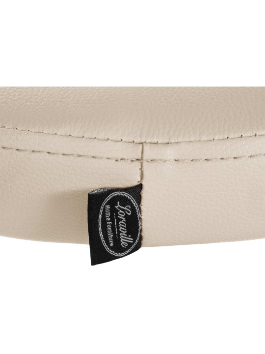 Taburete de bar Ponte piel sintética, crema