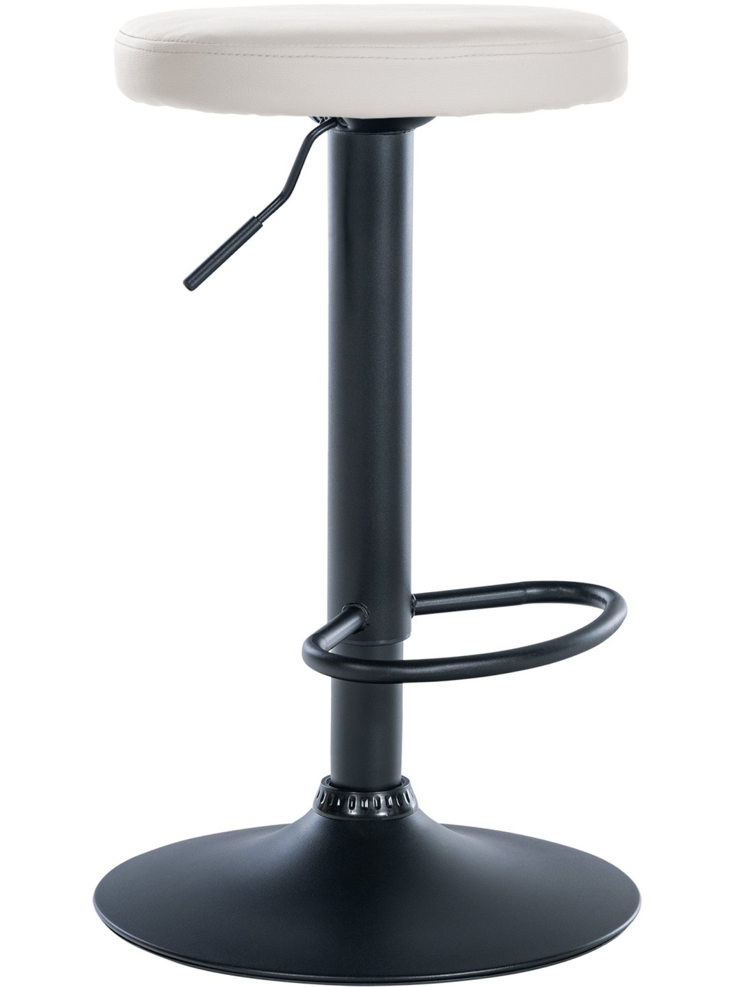 Taburete de bar Ponte piel sintética, blanco