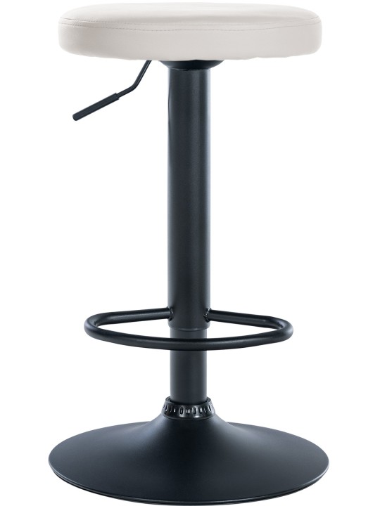 Taburete de bar Ponte piel sintética, blanco