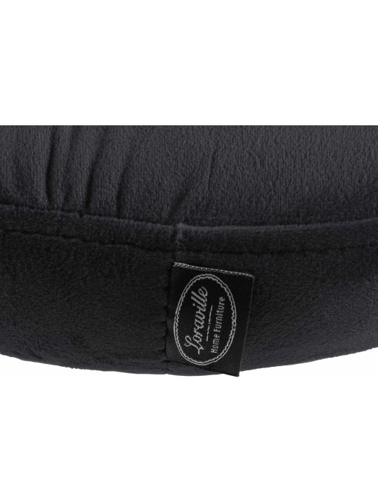 Taburete de bar Ponte terciopelo cromado, negro