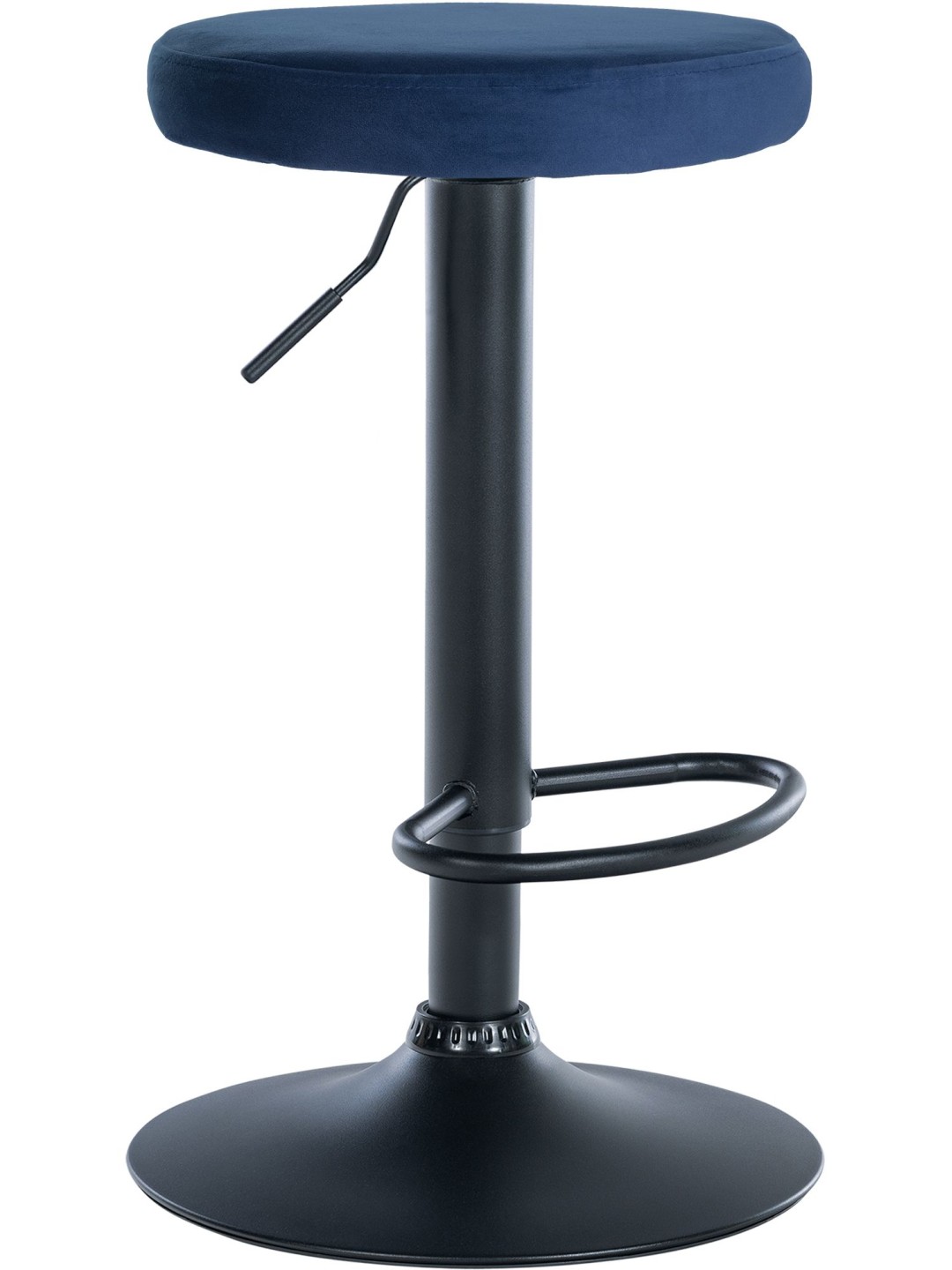 Taburete de bar Ponte terciopelo, azul
