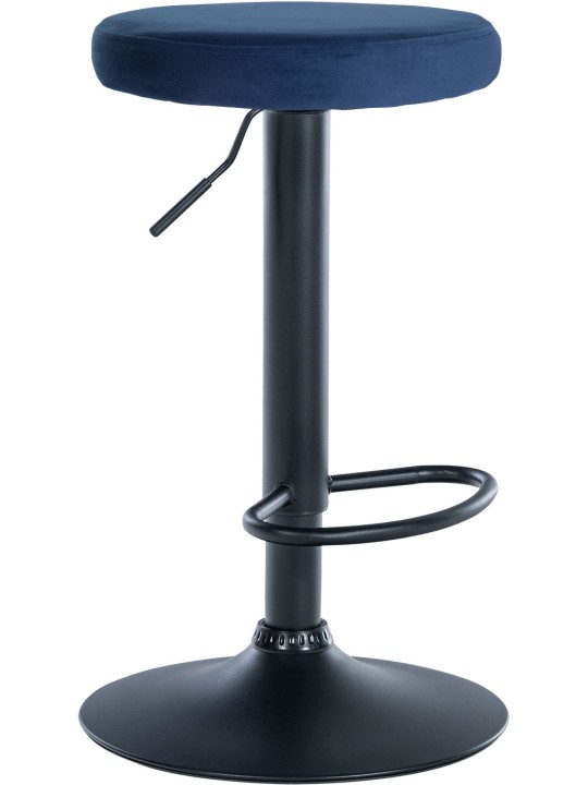 Taburete de bar Ponte terciopelo, azul