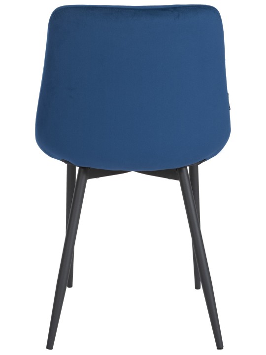 Silla de comedor Victoria terciopelo, azul