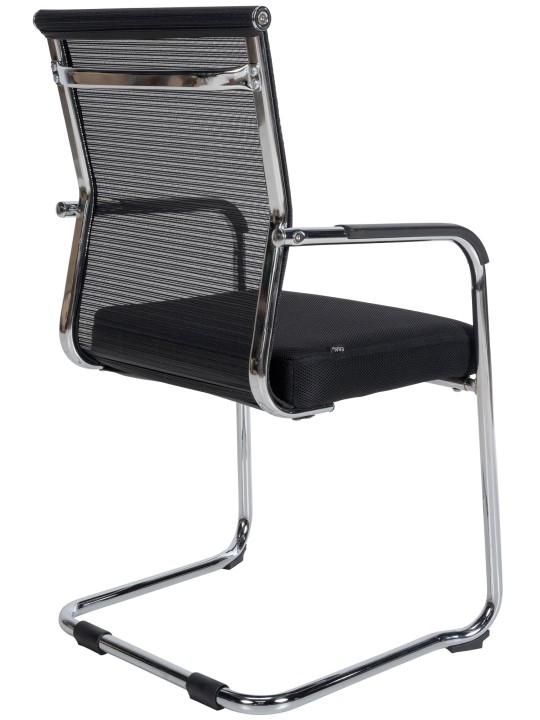 Juego de 2 sillas de visita Denny, cromo