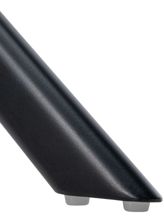 Silla de comedor columpio de terciopelo, negro