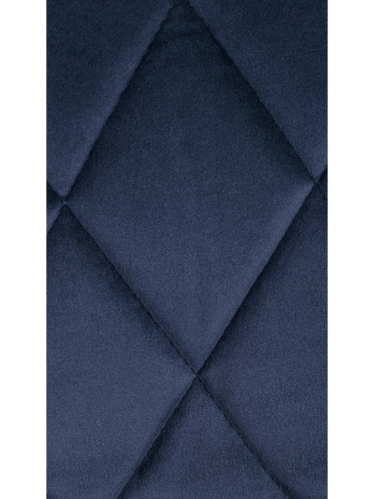 Taburete de bar Lazio terciopelo, azul