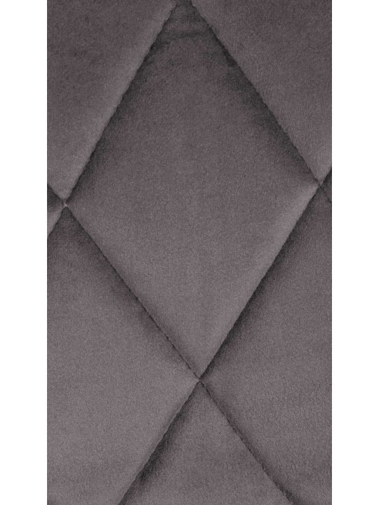 Taburete de bar Lazio terciopelo, gris