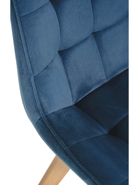 Silla Brook terciopelo, azul