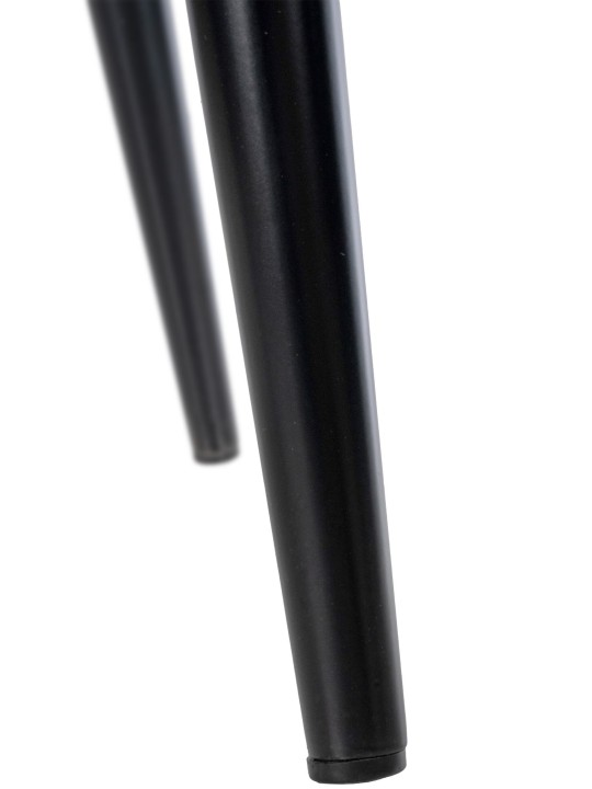 Silla de comedor de terciopelo Stanley, negro