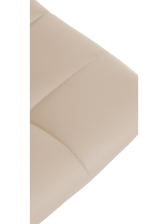 Juego de 2 taburetes de bar Jerry de piel sintética, crema Juego de 2 taburetes de bar Jerry de piel sintética, crema