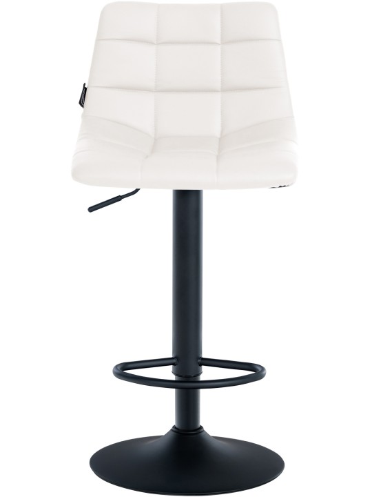 Juego de 2 taburetes de bar Jerry de piel sintética, blanco Juego de 2 taburetes de bar Jerry de piel sintética, blanco
