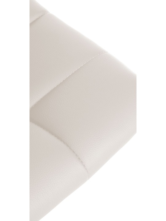 Juego de 2 taburetes de bar Jerry de piel sintética, blanco Juego de 2 taburetes de bar Jerry de piel sintética, blanco