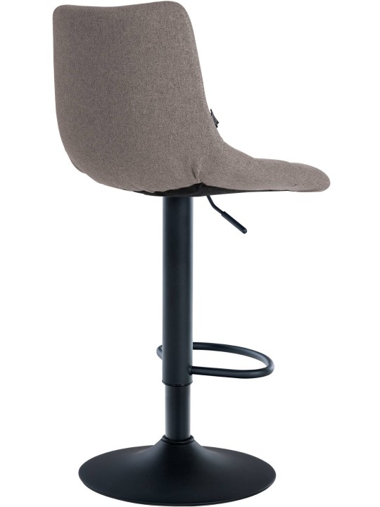 Juego de 2 taburetes de bar tela Jerry, gris