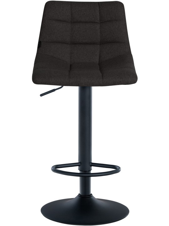 Juego de 2 taburetes de bar tela Jerry, negro