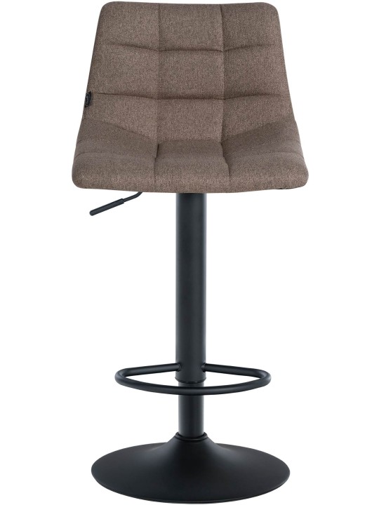 Juego de 2 taburetes de bar tela Jerry, taupe