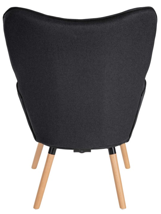 Sillón Garding tela, negro