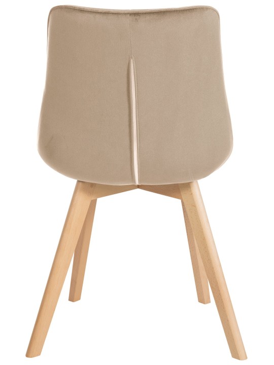 Conjunto de 2 sillas Brook terciopelo, marrón