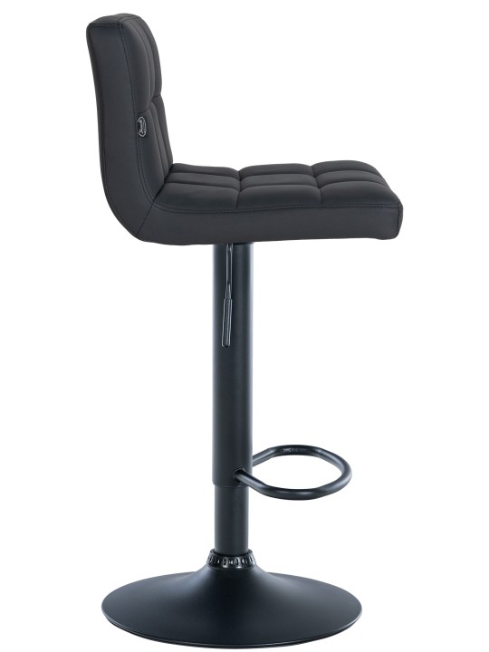 Taburete de bar Feni piel sintética, negro