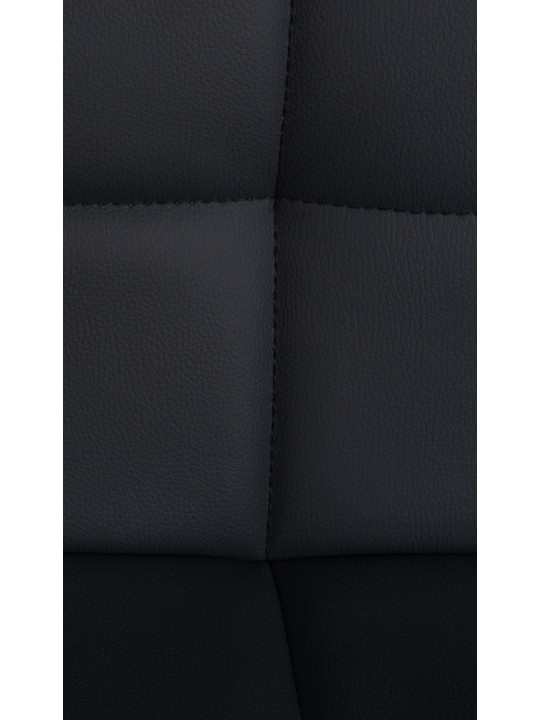 Juego de 2 taburetes de bar Feni piel sintética, negro