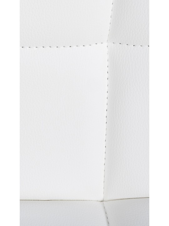 Juego de 2 taburetes de bar Feni piel sintética, blanco Juego de 2 taburetes de bar Feni piel sintética, blanco