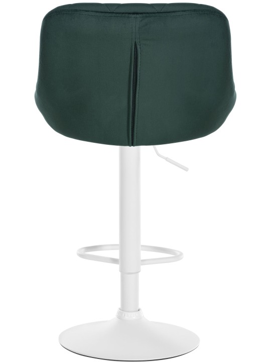 Juego de 2 taburetes de bar Lazio terciopelo, verde oscuro Juego de 2 taburetes de bar Lazio terciopelo, verde oscuro