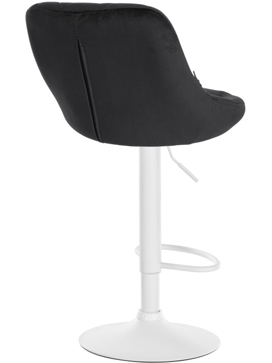 Juego de 2 taburetes de bar Lazio terciopelo, negro Juego de 2 taburetes de bar Lazio terciopelo, negro