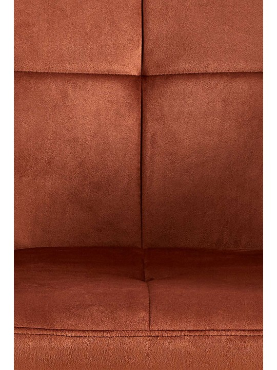 Silla de visita Emia terciopelo, marrón