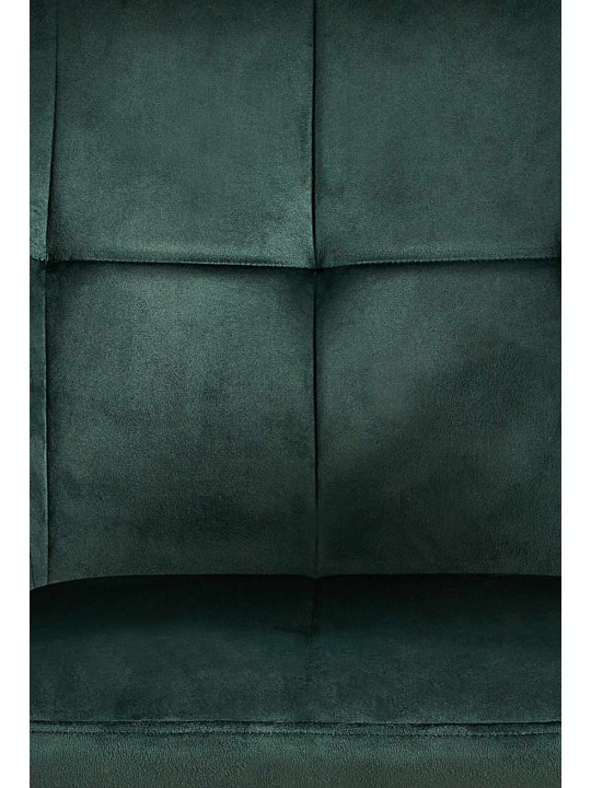 Silla de visita Emia terciopelo, verde