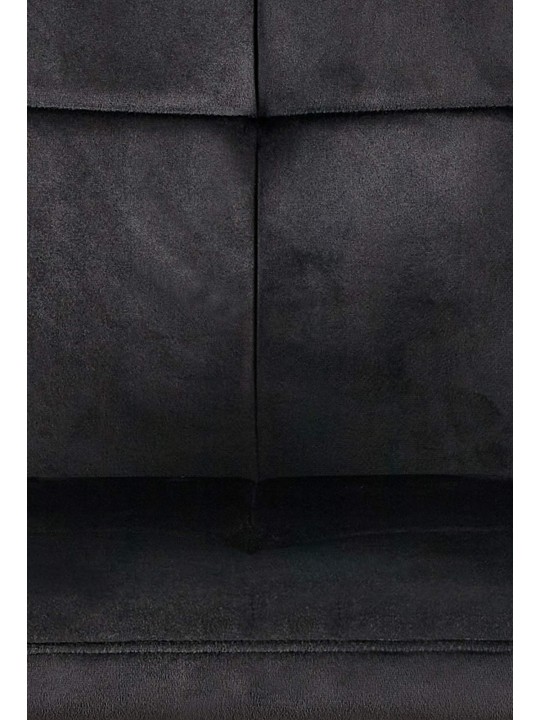 Silla de visita Emia terciopelo, negro