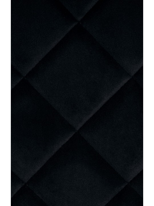 Silla Muelles Terciopelo, negro Silla Muelles Terciopelo, negro