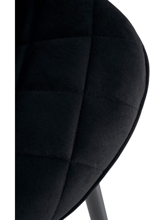 Conjunto de 4 Sillas Muelles Terciopelo, negro Conjunto de 4 Sillas Muelles Terciopelo, negro