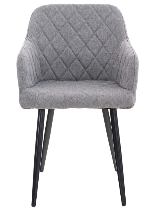 Silla de comedor Shila tela, gris