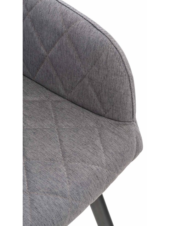 Silla de comedor Shila tela, gris